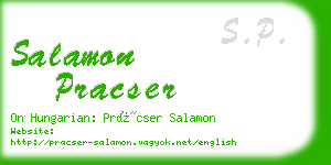 salamon pracser business card